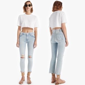 MOTHER The Stunner Zip Ankle Frey size 27